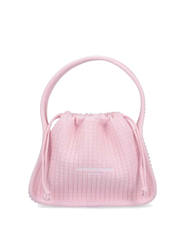 ALEXANDER WANG: totes bags - Small tote bag with rhinestones