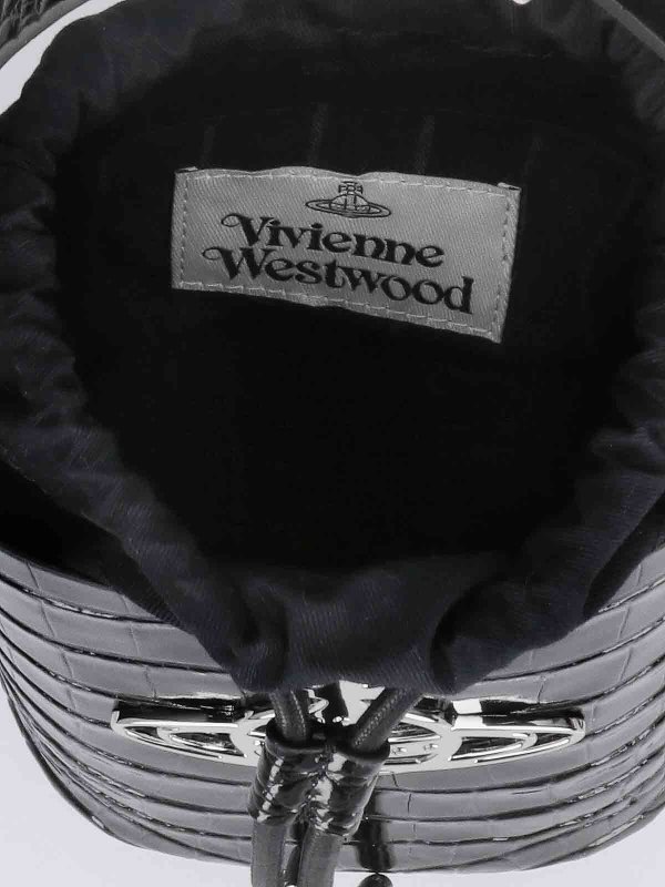 Logo bucket bag shop online: VIVIENNE WESTWOOD