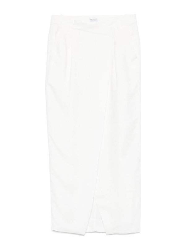 BRUNELLO CUCINELLI: Jupes midi et au genou - Jupe Midi - Beige