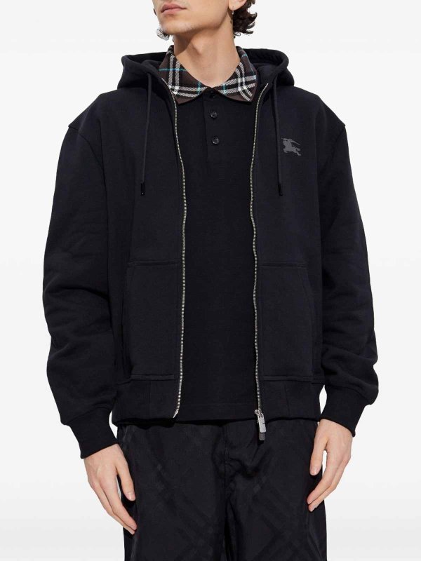 Equestrian Knight Cotton Hoodie shop online: BURBERRY