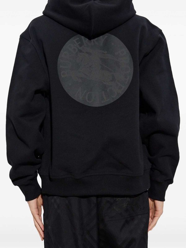 BURBERRY buy online Equestrian Knight Cotton Hoodie