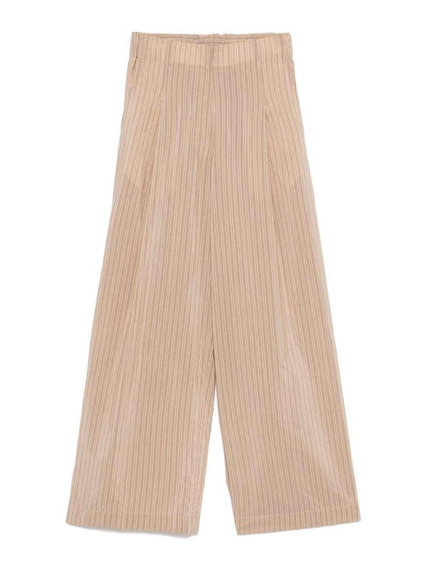 DRIES VAN NOTEN: カジュアルトラウザー - カジュアルパンツ - ベージュ