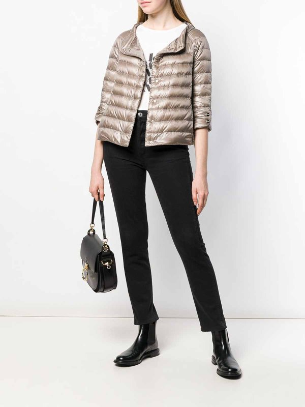 HERNO: casual jackets online - Short Cropped Sleeve Jacket