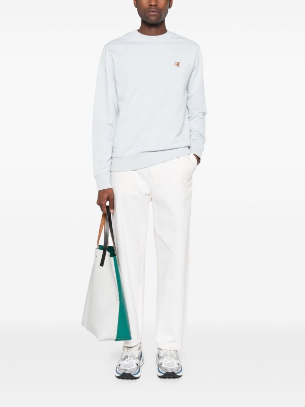 Fox Head-Patch Sweatshirt shop online: MAISON KITSUNÉ