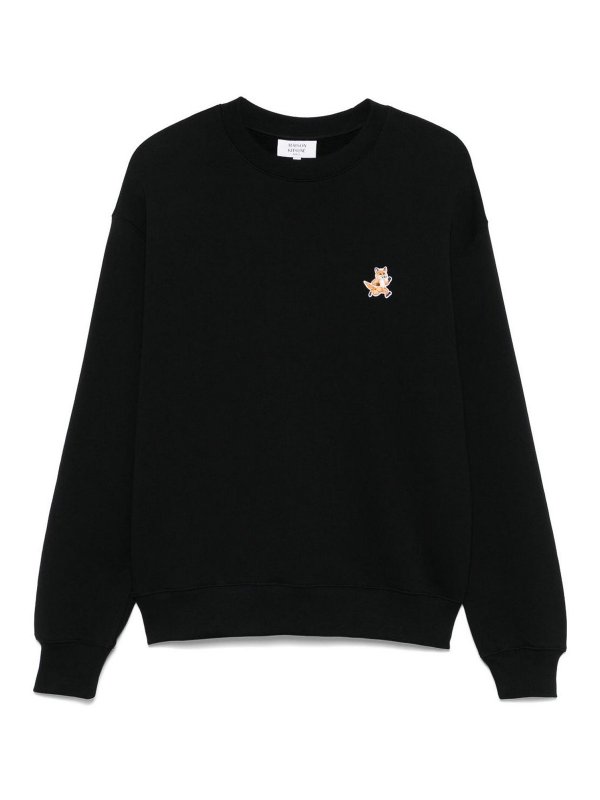 MAISON KITSUNÉ: Sweatshirts und Pullover - Sweatshirt - Schwarz