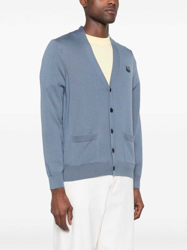 MAISON KITSUNÉ: cardigan online - Bold Fox Head Cardigan