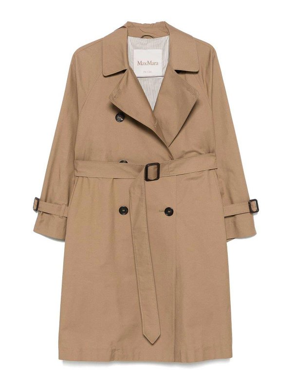 MAX MARA THE CUBE: trench coats - Gabardine-Weave Trench Coat