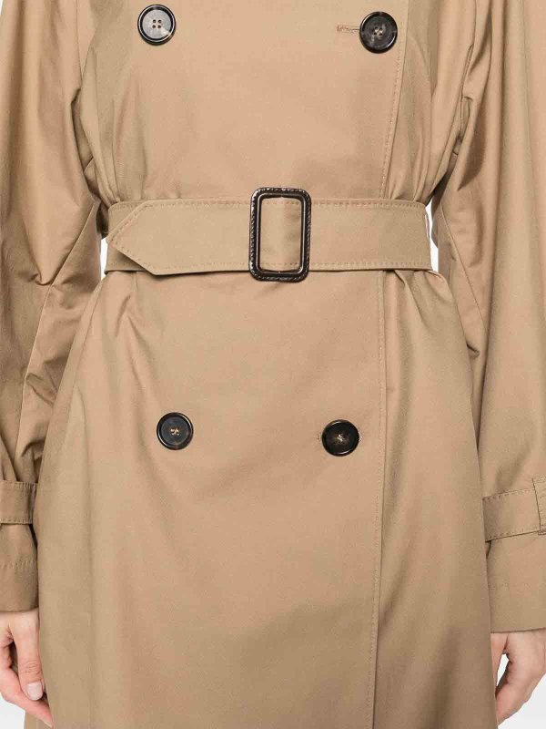 The Best Shops MAX MARA THE CUBE: trench coats - Gabardine-Weave Trench Coat