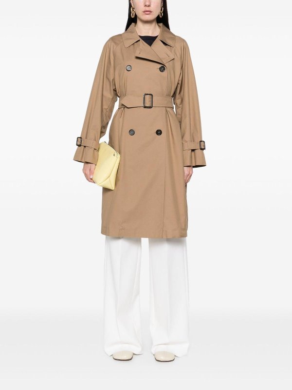 MAX MARA THE CUBE buy online Gabardine-Weave Trench Coat