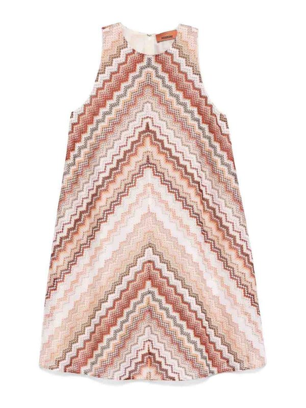 MISSONI: knee length dresses - A-Line Zigzag Patterned Dress