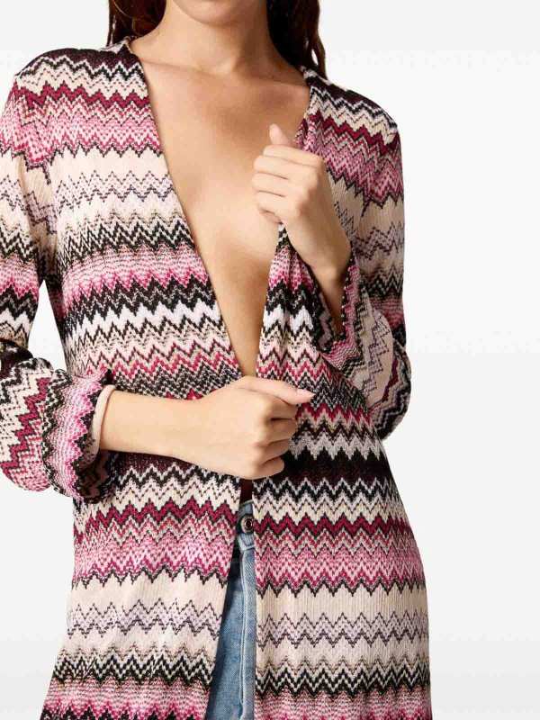 The Best Shops MISSONI: cardigans - Zigzag Long Cardigan