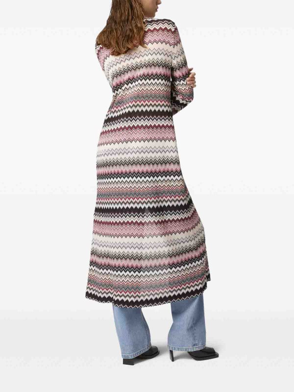 Zigzag Long Cardigan shop online: MISSONI