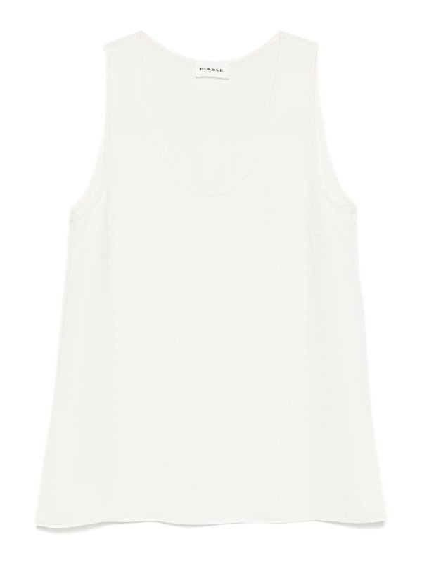 P.A.R.O.S.H.: Tops & Débardeurs - Top - Crème