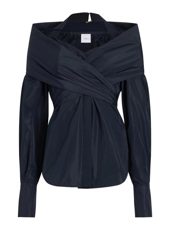 PATOU: Tops y camisetas sin mangas - Top - Azul Oscuro