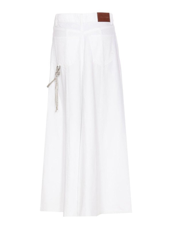 Pinko: Knielange und Midi Röcke online - Midirock - Weiß