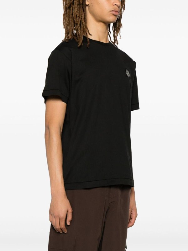 STONE ISLAND: t-shirt online - T-shirt in cotone a bussola