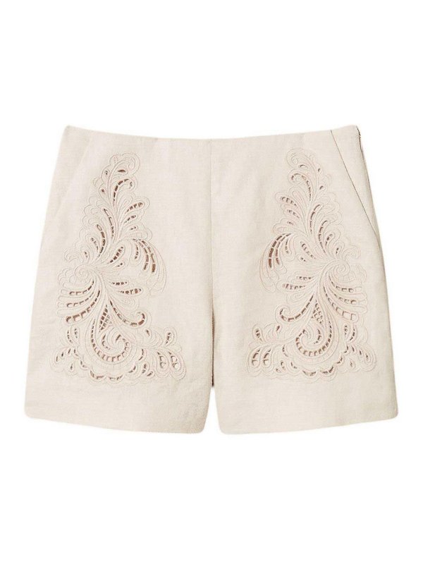 TWINSET: トラウザーショーツ - ショートパンツ - ベージュ