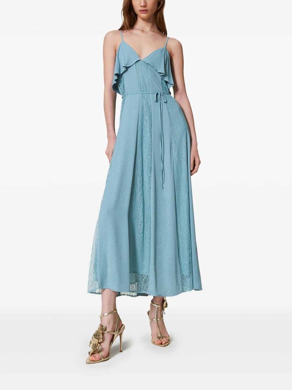 The Best Shops TWINSET: ニーレングスドレス - 膝丈ドレス - ブルー