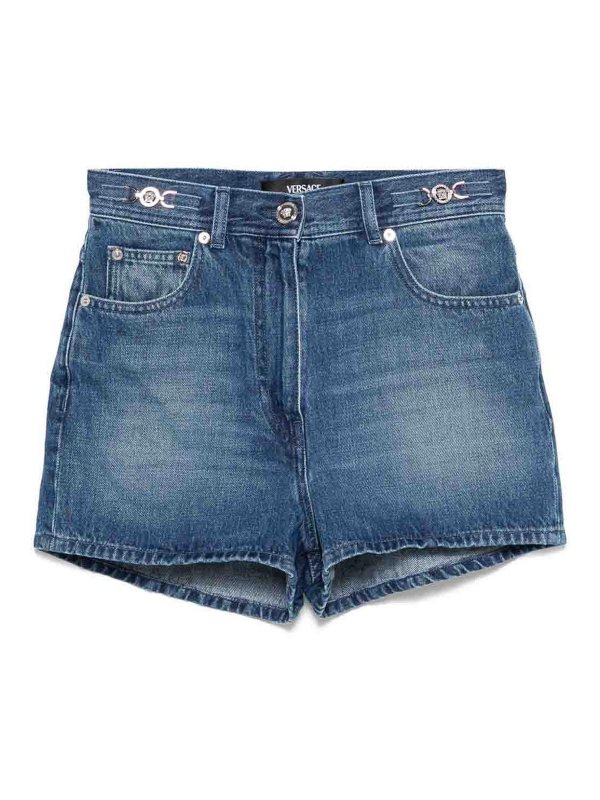 VERSACE: トラウザーショーツ - ショートパンツ - ブルー