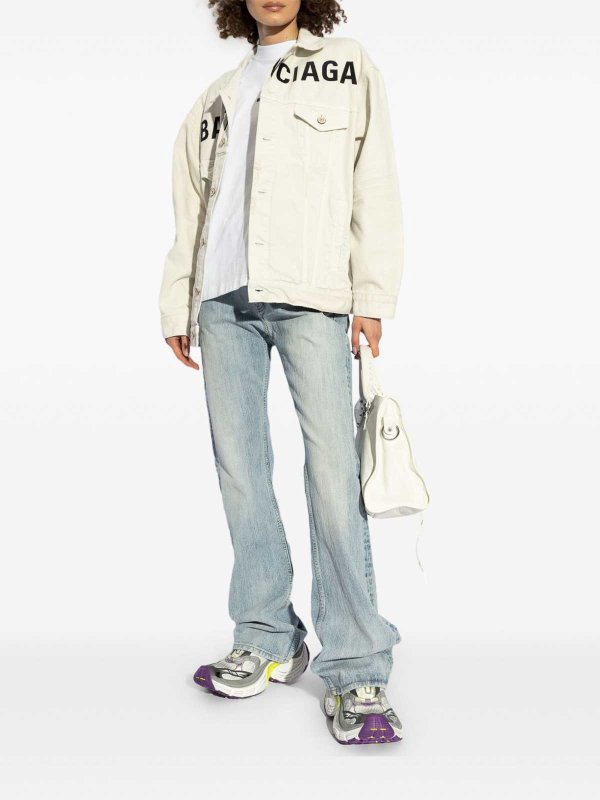The Best Shops BALENCIAGA: デニムジャケット - ブレザー - 白