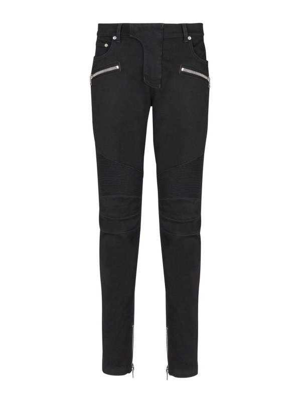 Balmain: jeans bootcut - Jeans per motociclisti slim-fit