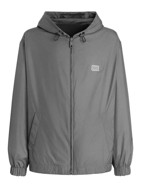 DOLCE & GABBANA: Chaquetas Bomber - Chaqueta Bomber - Gris