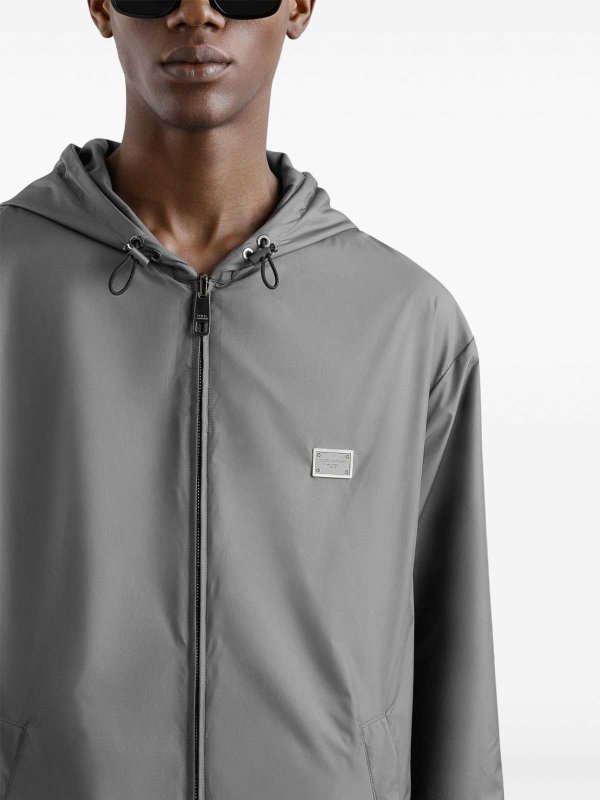 DOLCE & GABBANA: Chaquetas Bomber online - Chaqueta Bomber - Gris