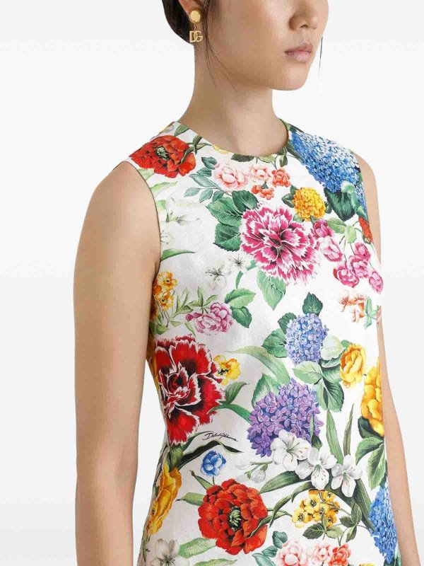 DOLCE & GABBANA buy online 膝丈ドレス - 白