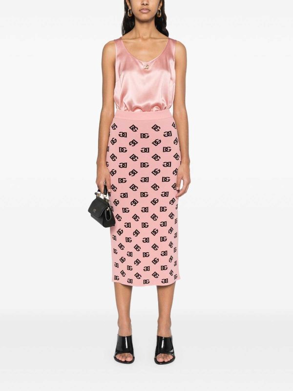 DOLCE & GABBANA buy online 膝丈/ミディスカート - ヌードカラー