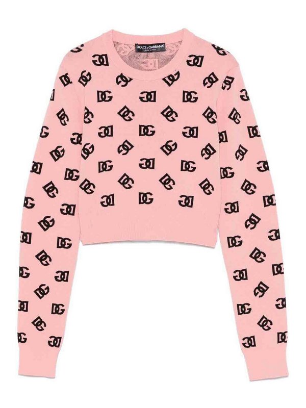 DOLCE & GABBANA: Pull col rond - Pull Col Rond - Rose