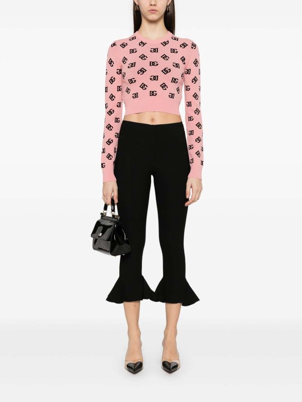 Pull Col Rond - Rose shop online: DOLCE & GABBANA