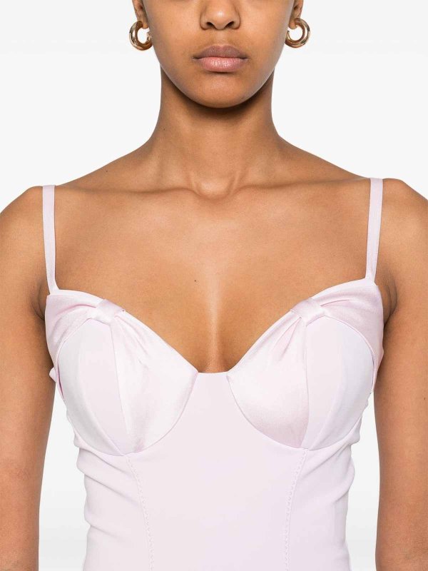 ELISABETTA FRANCHI buy online Satin-Bow Crepe Midi Dress