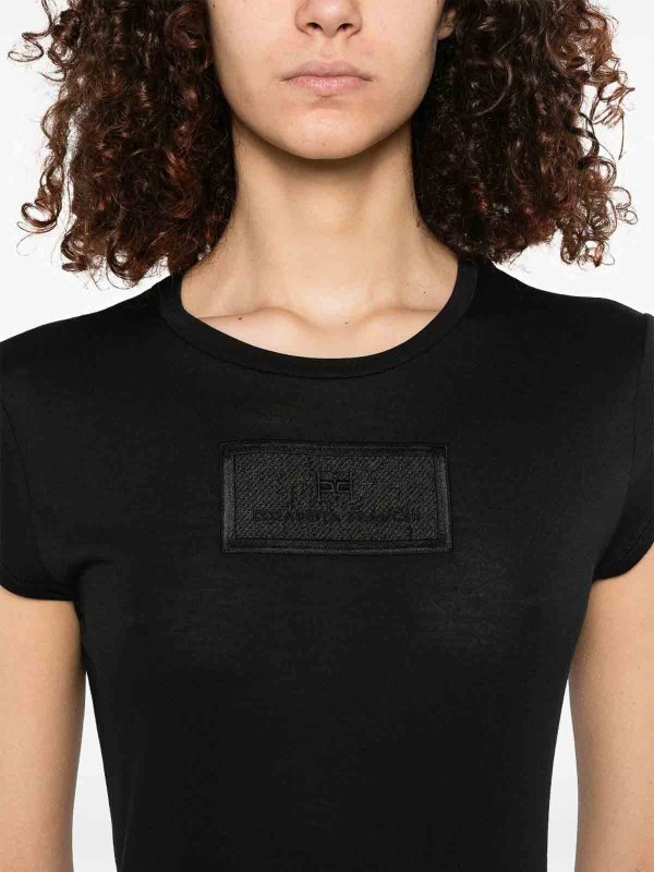 The Best Shops ELISABETTA FRANCHI: T-shirts - T-Shirt - Schwarz