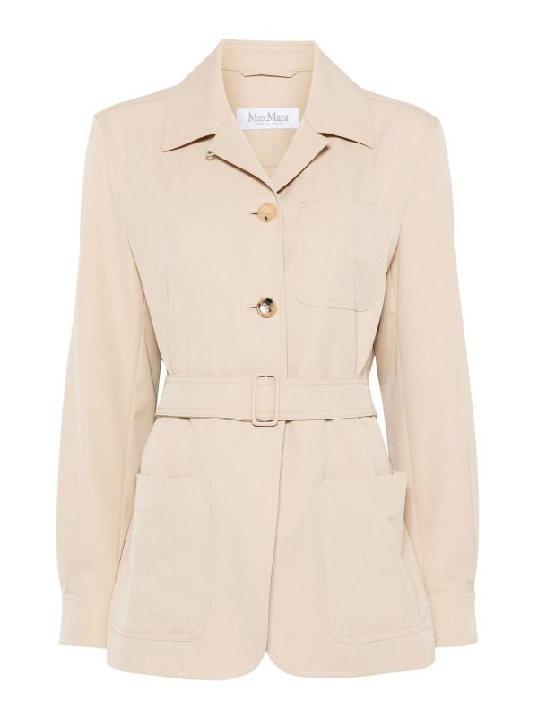 Max Mara: カジュアルジャケット - カジュアルジャケット - ベージュ