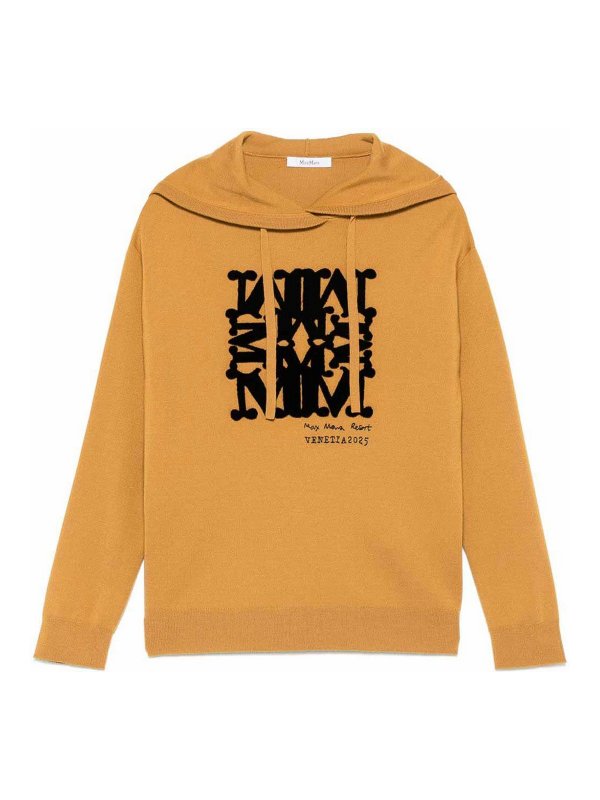 Max Mara: Sudaderas y suéteres - Sudadera - Beis