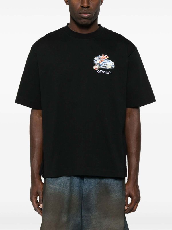 OFF-WHITE: T-shirts online - T-Shirt - Schwarz