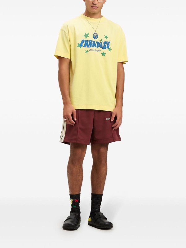 Palm Angels: Camisetas online - Camiseta - Amarillo