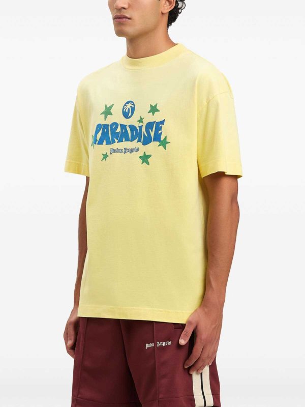 Camiseta - Amarillo shop online: Palm Angels