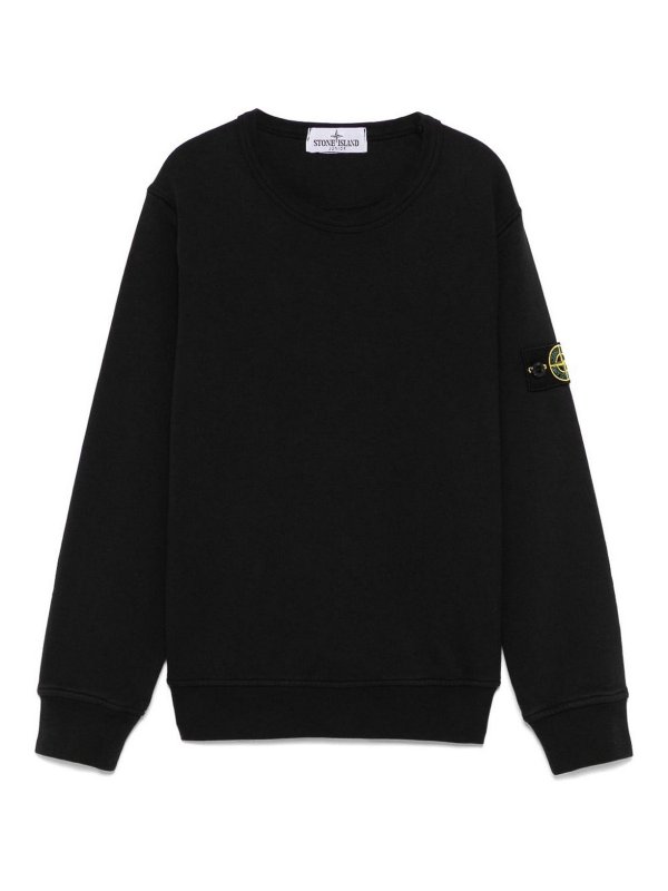 Stone Island Junior: Sweatshirts und Pullover - Sweatshirt - Schwarz