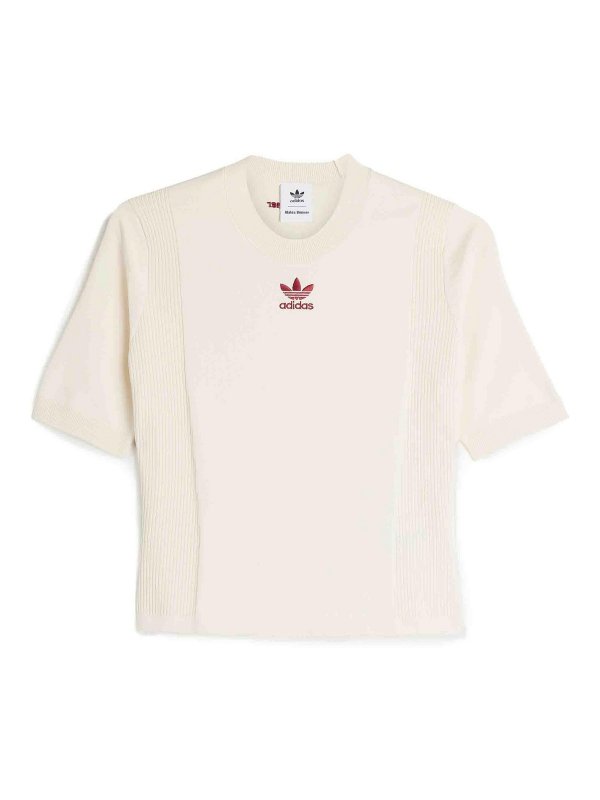 Adidas Originals: Col roulé & Col polo - Pull Col Roulé - Blanc