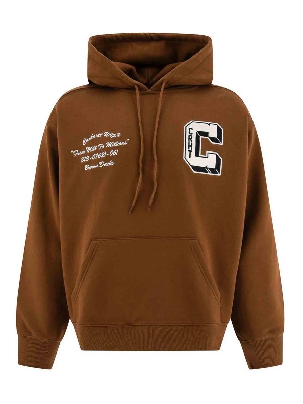 CARHARTT: スウェット＆セーター - スウェットシャツ/セーター - ブラウン