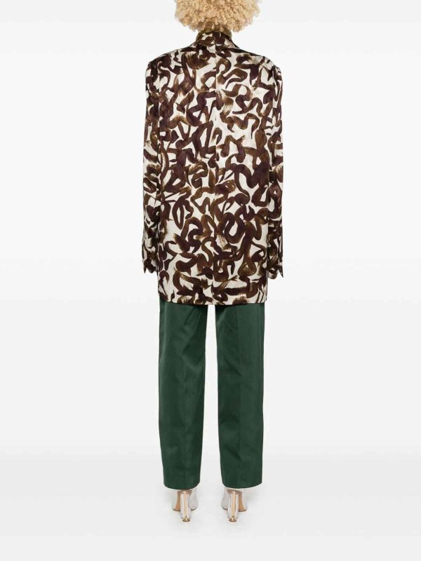 The Best Shops DRIES VAN NOTEN: blazers - Abstract-Print Blazer