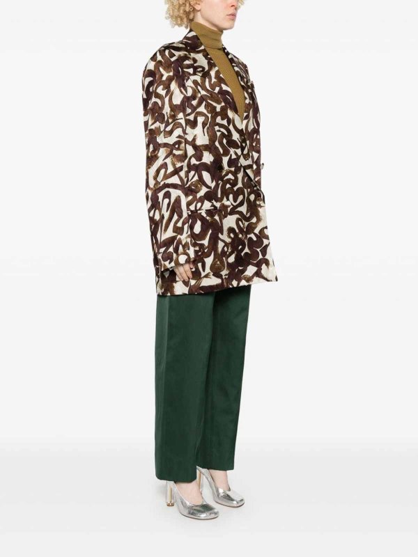 Abstract-Print Blazer shop online: DRIES VAN NOTEN
