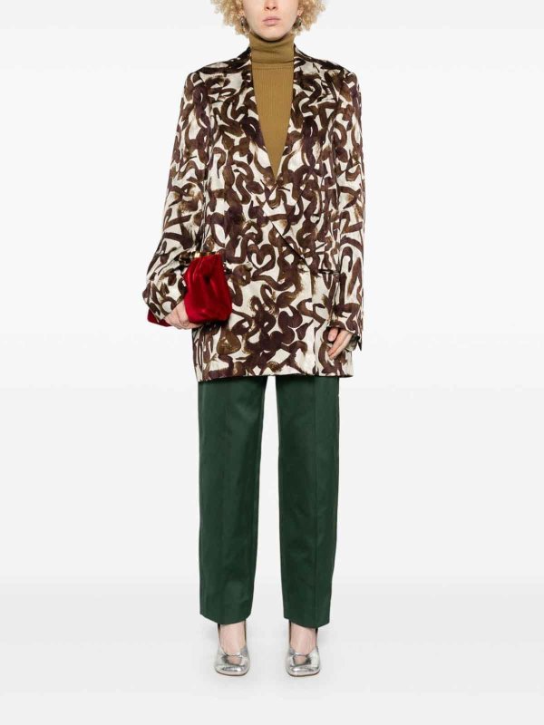 DRIES VAN NOTEN buy online Abstract-Print Blazer