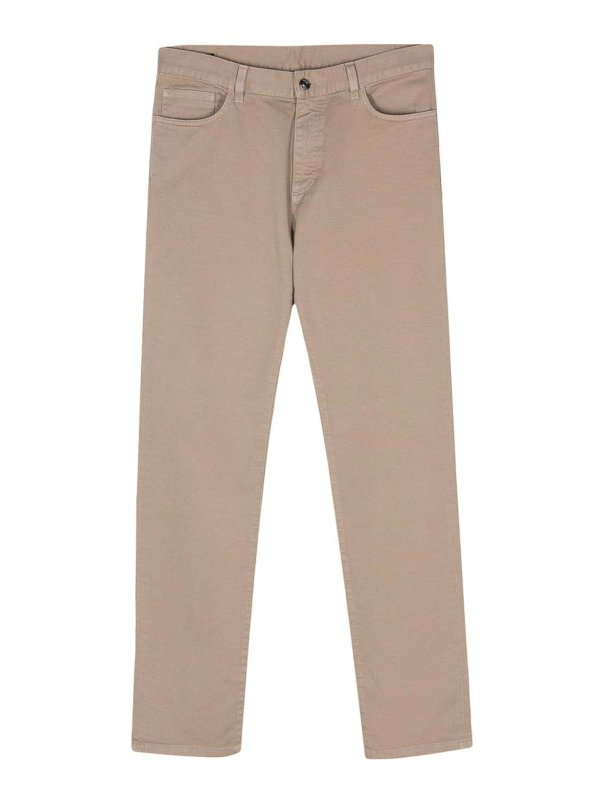 ZEGNA: Trousers Shorts - Logo-Patch Trousers