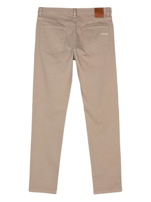 ZEGNA: Trousers Shorts online - Logo-Patch Trousers