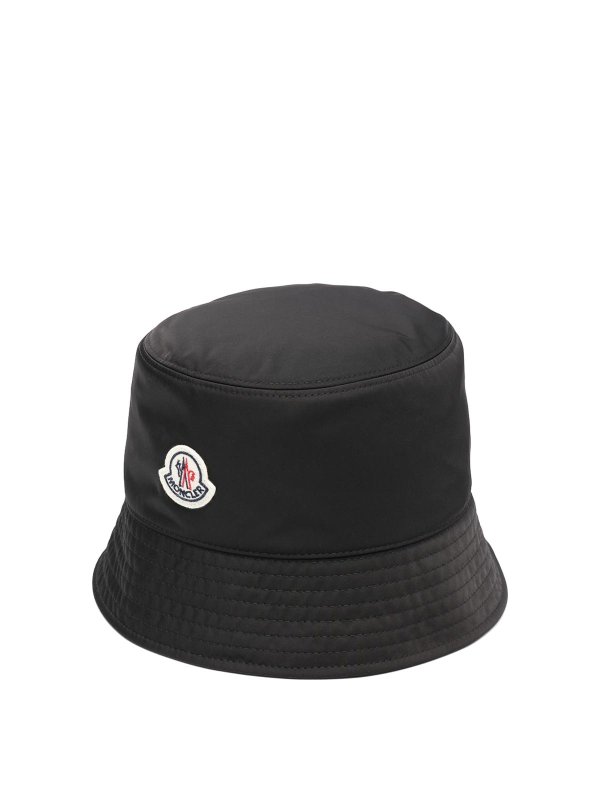 MONCLER: hats & caps - Logo-Patch Bucket Hat