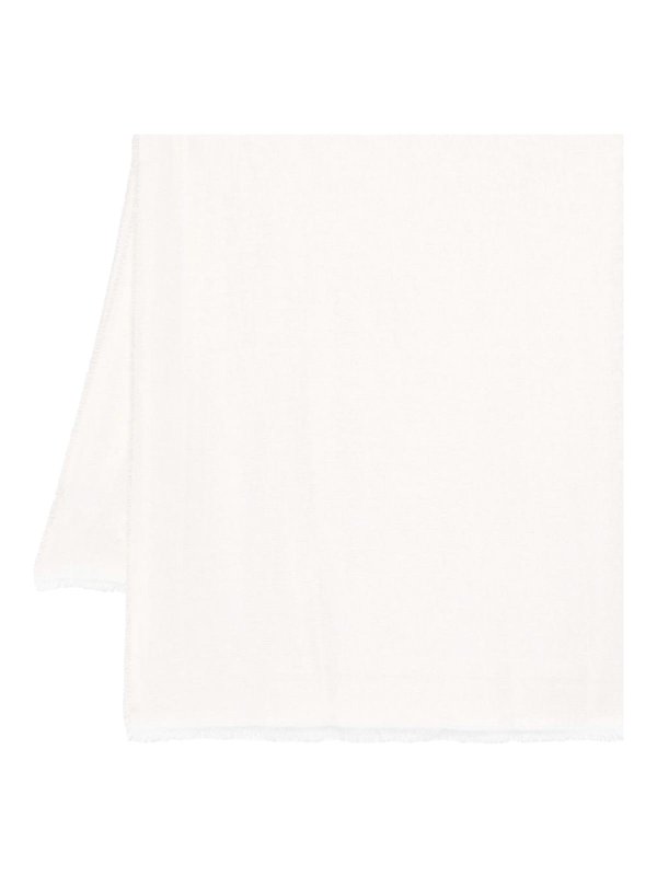 ELISABETTA FRANCHI: Bufandas y pañuelos - Bufanda - Blanco