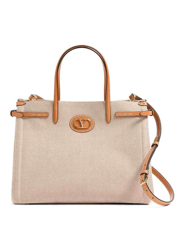 VALENTINO GARAVANI: Handtaschen - Shopper - Beige
