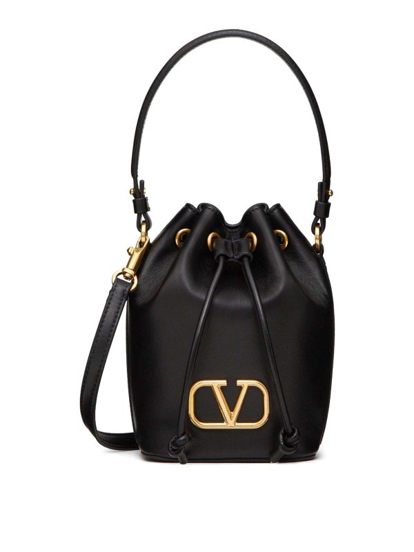 VALENTINO GARAVANI: バケットバッグ - バケットバッグ - 黒